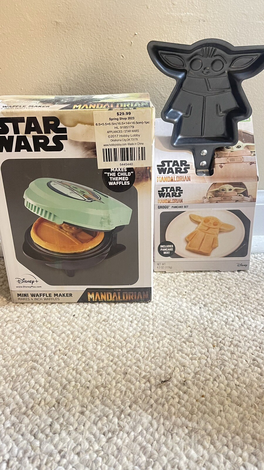 Grogu Mandalorian Waffle Maker Pancake Brand New eBay