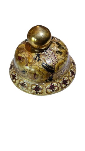 Satsuma Gold Moriage Ginger Jar With Lid 11 1/2" Tall Floral Design Made In Chin - Picture 3 of 8