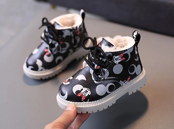 Scarpe Minnie bambina stivali invernali stivalini pelo caldi sneaker bimba