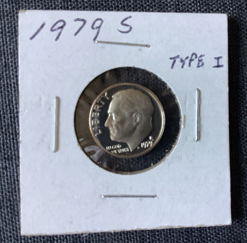 1979 S Type 1 U.S. Mint Proof Roosevelt Dime Ultra-Deep Cameo Key Full Torch