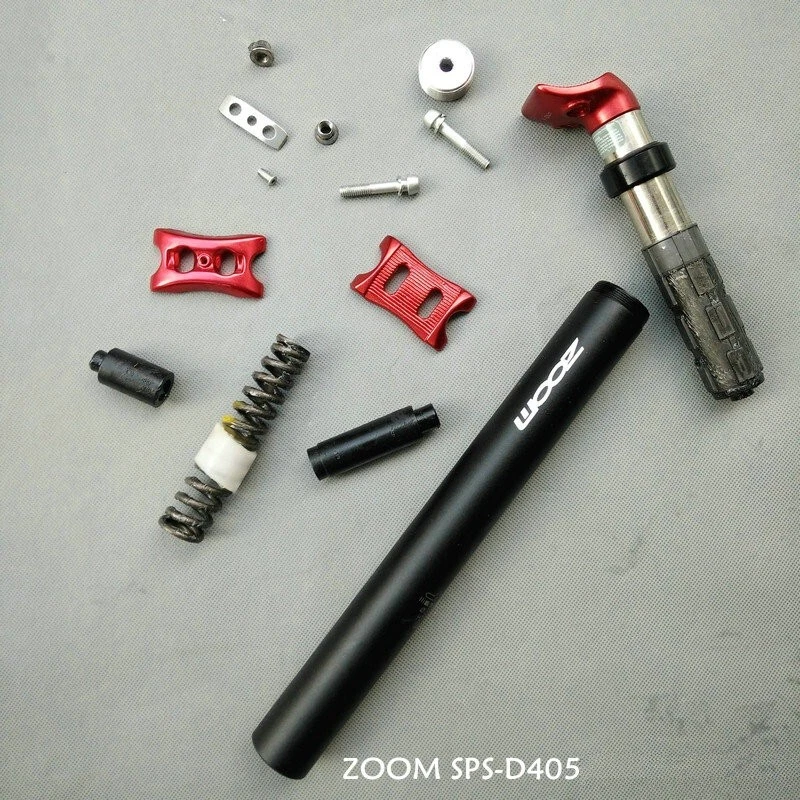 ZOOM Aluminum MTB Bike Seat post Travel 50mm Suspension Seatpost 31.6mm Red - Image 3 of 4