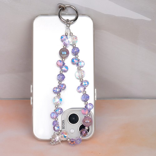 Phone Chain Lanyard Charm Strap Wrist Bead Hanging Cord Bracelet For Keychai Bag - Picture 8 of 9