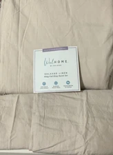 🔰 Wellhome Relaxed Linen King/cal king Duvet Set-faun. 3 Piece 