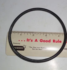 NOS Fat Round Rubber O Ring Seal Gasket Belt 13.5" circumference 4.5" Diameter