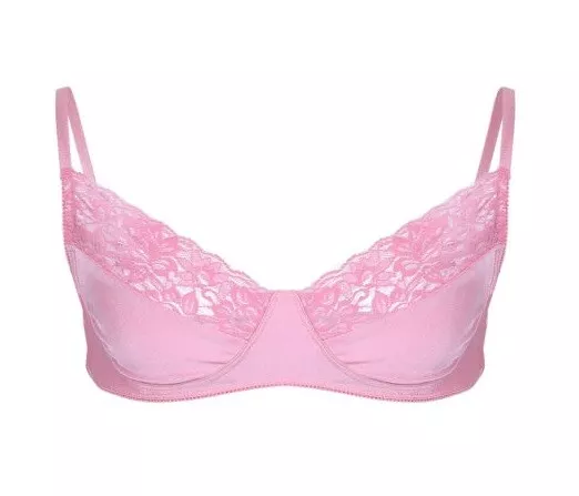 MENS PINK BASIC TRAINING BRA SEXY UNDERWEAR SISSY GAY CD TV KINKY KLOBBER