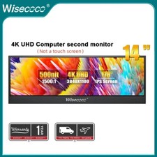 14'' 4K Bar LCD Portable Monitor Screen for PC laptop Screen HDMI Type C Display