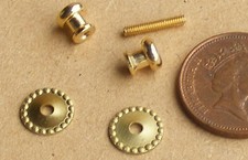 Dolls House Beaded Door Knob Set Metal DIY 607 Handle 1:12 Scale tumdee