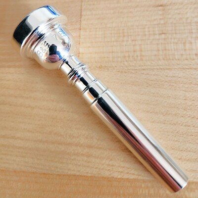 B&S 7E trumpet mouthpiece, silver plate - Lausmann stencil