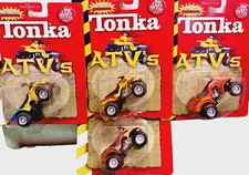 Vintage 2002 TONKA Motorized Pull Back ATV’s Lot Of 4 TONKA Tuff 1:43-Offroad