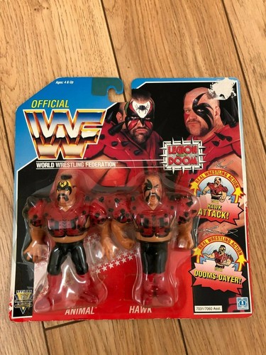WWF Hasbro Legion of Doom Hawk Animal Road Warrior...