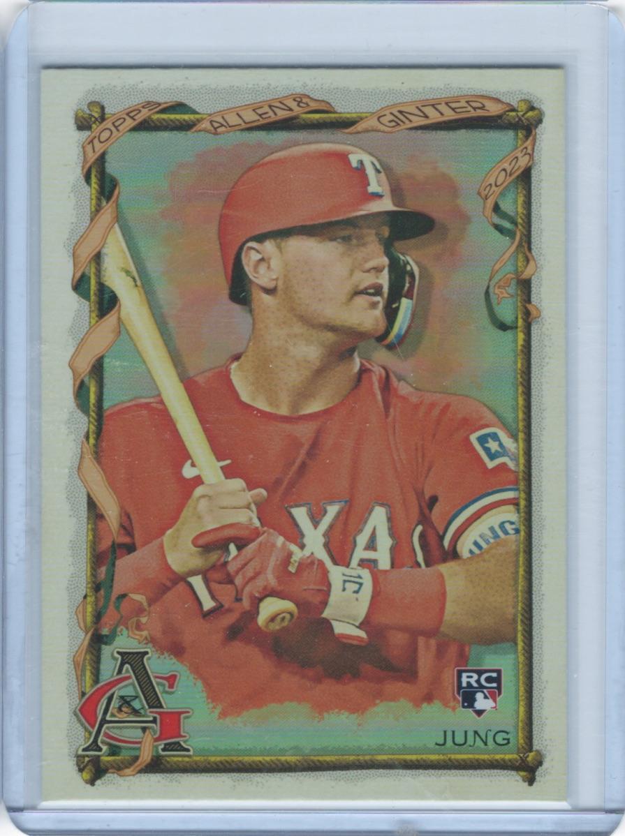 Josh Jung 2023 Topps Allen & Ginter #90 Silver Portrait Texas