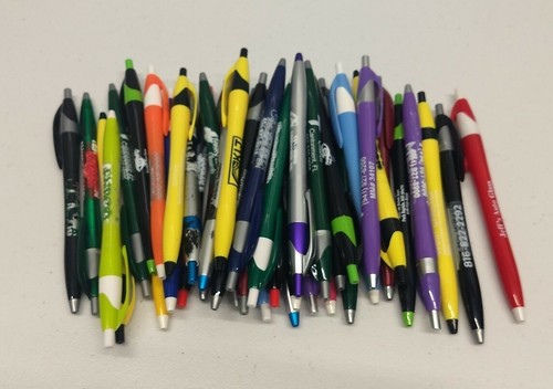 30ct Lot Misprint Retractable Click Pens: Java Style Slimster MIXED COLORS - Picture 5 of 6