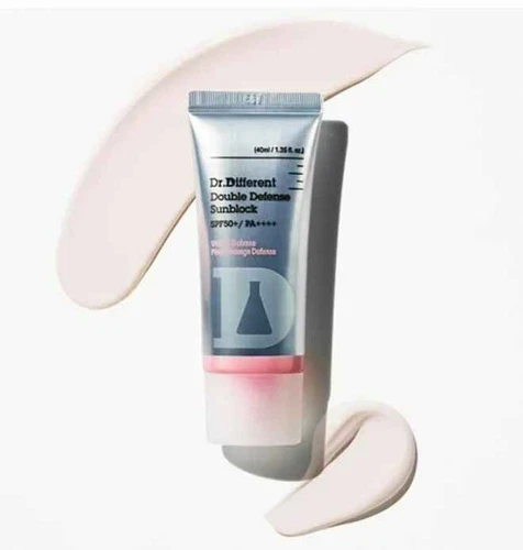 DR.DIFFERENT Double Defense Sunblock 40ml SPF50+ PA++++,Korean Cosmetics,KBeauty