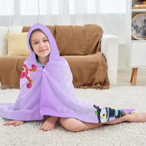 Poncho con capucha toalla de playa Abby Hatcher para niños niño niña natación - Imagen 5 de 9