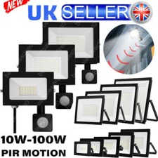 Outside LED Floodlight PIR Motion Sensor Security Garden Outdoor Flood Lights