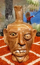Face Jug Southern Decorative Folk Art- "hand collected clay"- 🤩