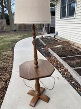 Tell City Chair Company Solid Wood Tanbark Oak Floor Lamp