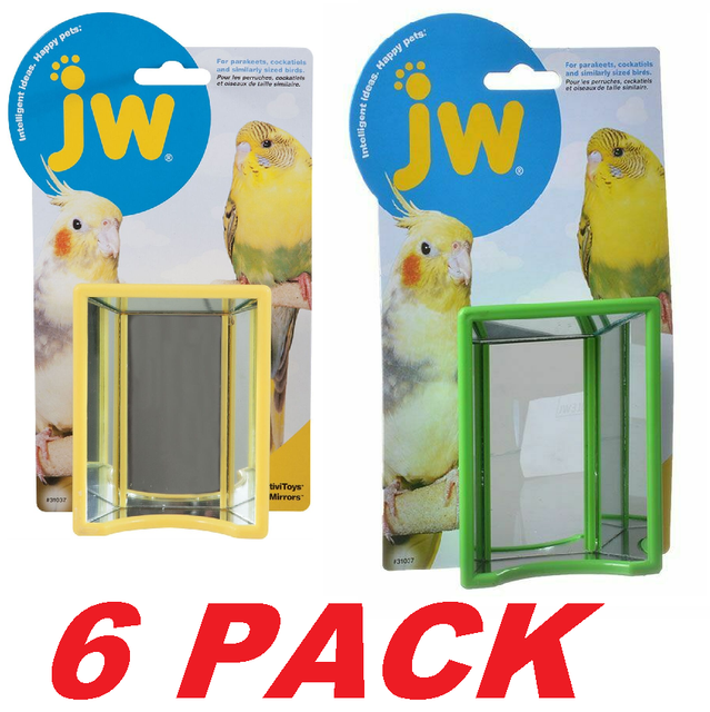JW Bird Activitoy Birdie Hall of Mirrors Toy for Parakeets, Cockatiels