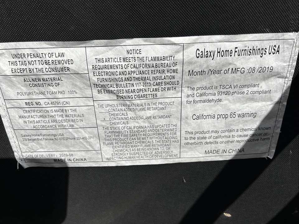 Beautiful Black Leather Chair With Silver Rivets  - Image 3 of 4