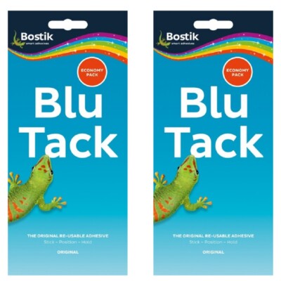 Große 110g Bostik Bostic wiederverwendbar abnehmbar klebrig blau blau Tack Tac Tak Economy