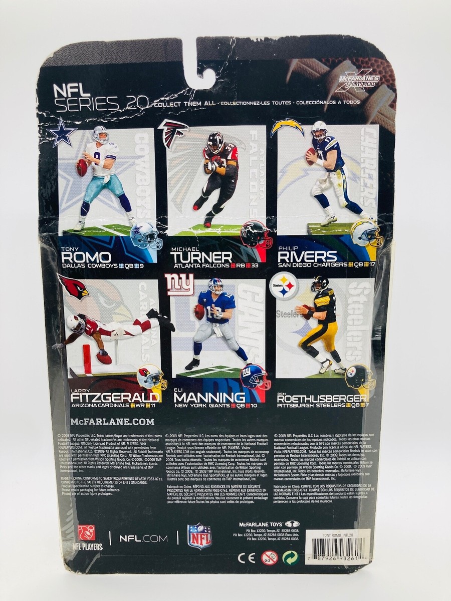 McFarlane NFL Football Action Figures Romo Ware Tomlinson