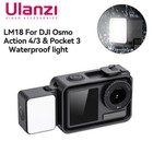 Mini lumière de remplissage vidéo LED Ulanzi LM18 pour caméra d'action DJI Action 4/3 & Pocket 3