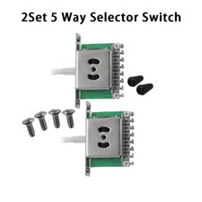 2 Set 5 Way Type Pickup Selector Switch Guitar Black Color For STRAT TELE