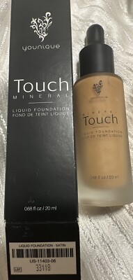 Younique Touch Mineral Liquid Foundation SATIN Shade 20 mL NEW Discontinued NIB