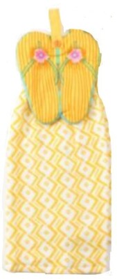 Celebrate Summer Together Flip Flops Hand/kitchen Towel w/Hang Loop 1-Piece