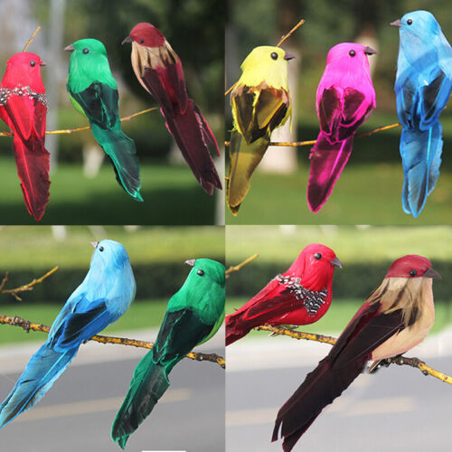 1PC Fake Artificial Parrots Imitation Bird Model Home Outdoors Garden Wedding . - Picture 7 of 15