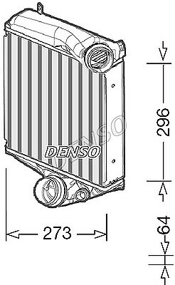 DENSO Ladeluftkühler  für PORSCHE