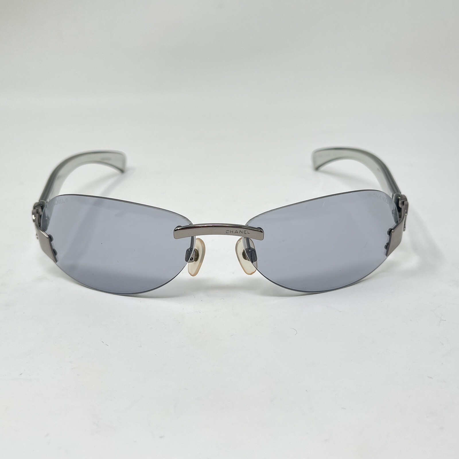 Chanel Sunglasses rimless 4037 168/87 smokey clear 59 [] 15 -125