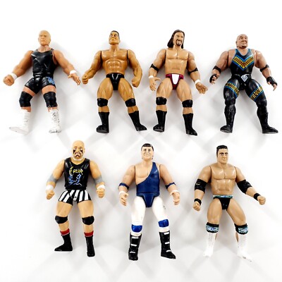 【廃番希少レア未開封】 JAKKS製 WWEフィギュア Vintage 1996/97 WWE Rubber Wrestling Figures Lot Of 7 Jakks