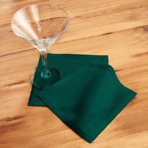 Solino Home 100% Pure Linen Cocktail Napkins 6 x 6" for Fall Dining - Fete - Picture 31 of 63