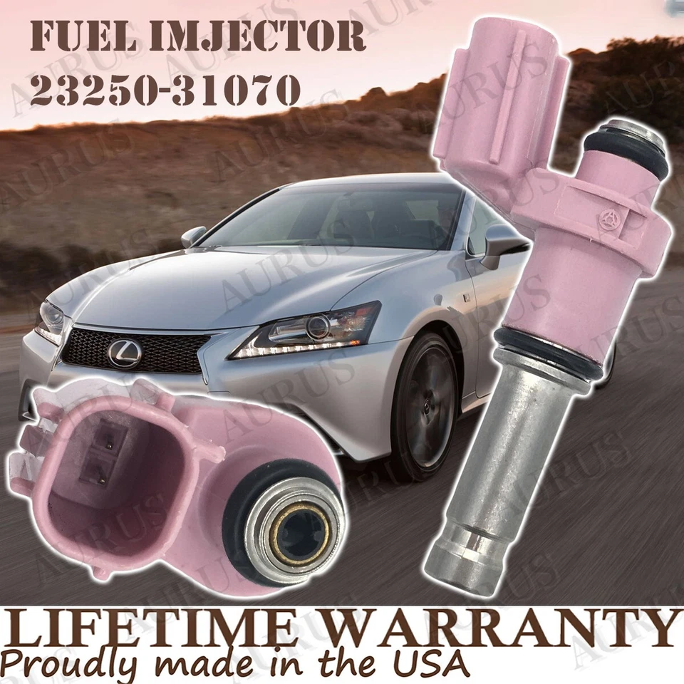 OEM AURUS NEW x6 Fuel Injectors for 06-18 Lexus GS350 GS450H IS300 350 RC300 350 - Image 2 of 4
