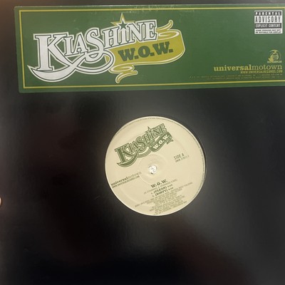 Kiashine W.O.W. 12''  DJ Vinyl Single Hip Hop Clean Dirty Acapella Instrumental