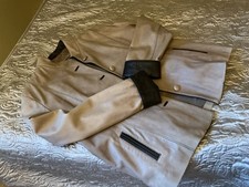 Woodland Leather Jacket Size 20 Two Tone Beige And Brown