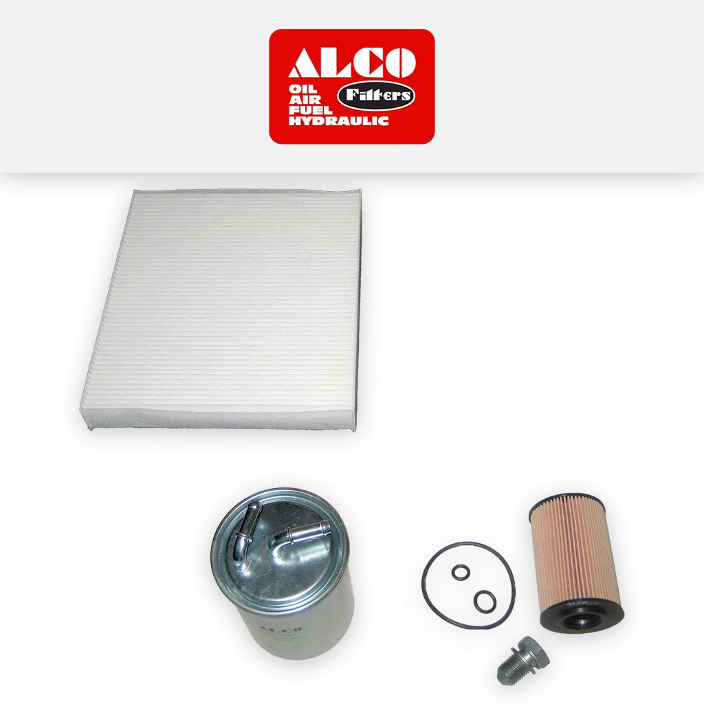 SERVICE KIT for SKODA FABIA 5J 1.6 TDI ALCO OIL FUEL CABIN FILTER (2010-2014)