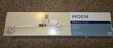 MOEN Banbury Wall-Mount Clear Glass Shelf Brushed Nickel Y2690BN