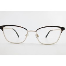 Salsa SA 20213 Eyeglass Frames Brown Gold Tortoise Cat Eye 52-17-135 Womens