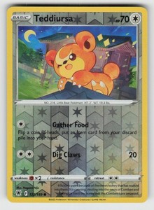 Pokemon Card Teddiursa | eBay