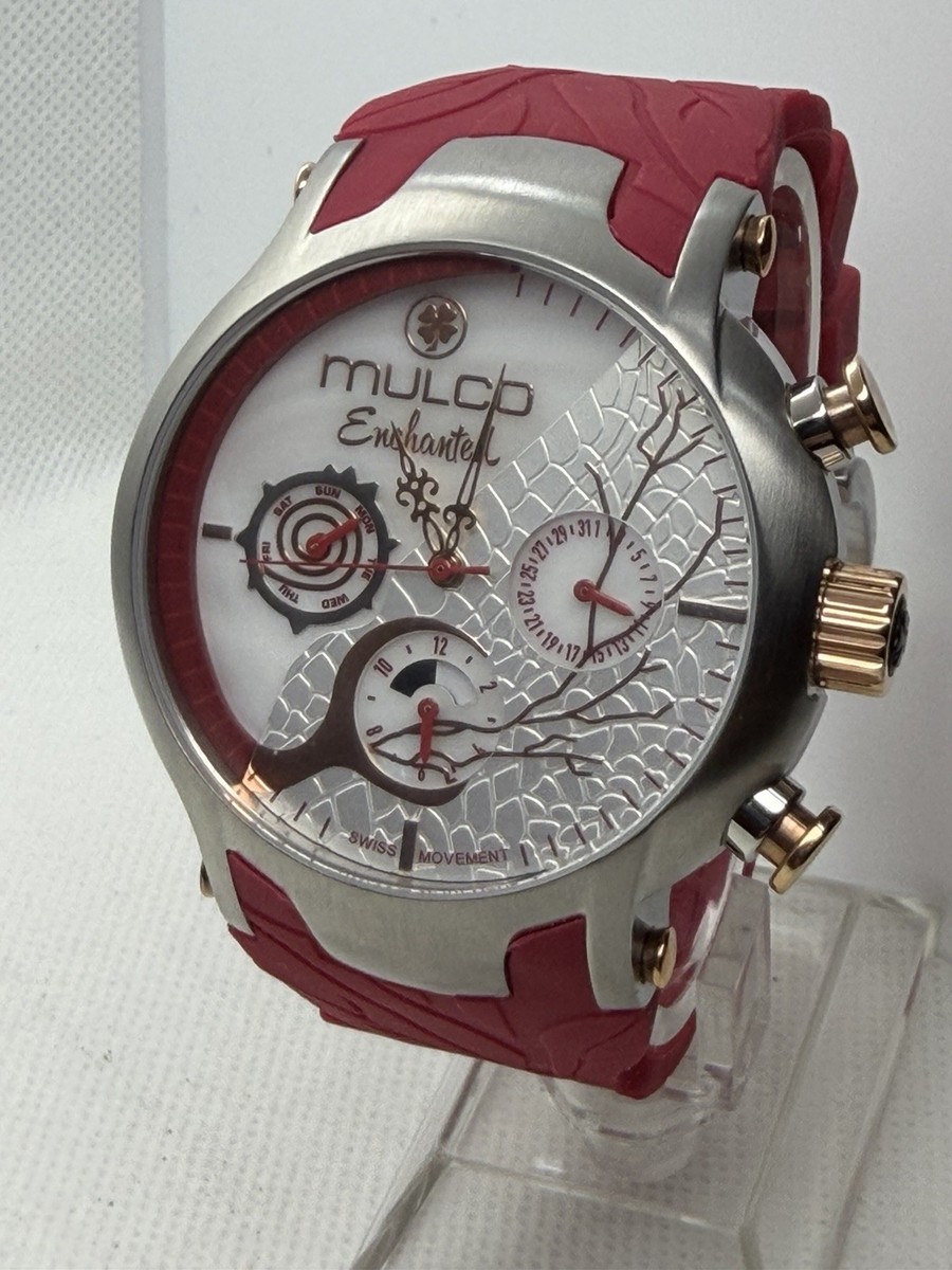Mulco Enchanted - Unisex Chronograph Day/Date Swiss Red Watch MW5