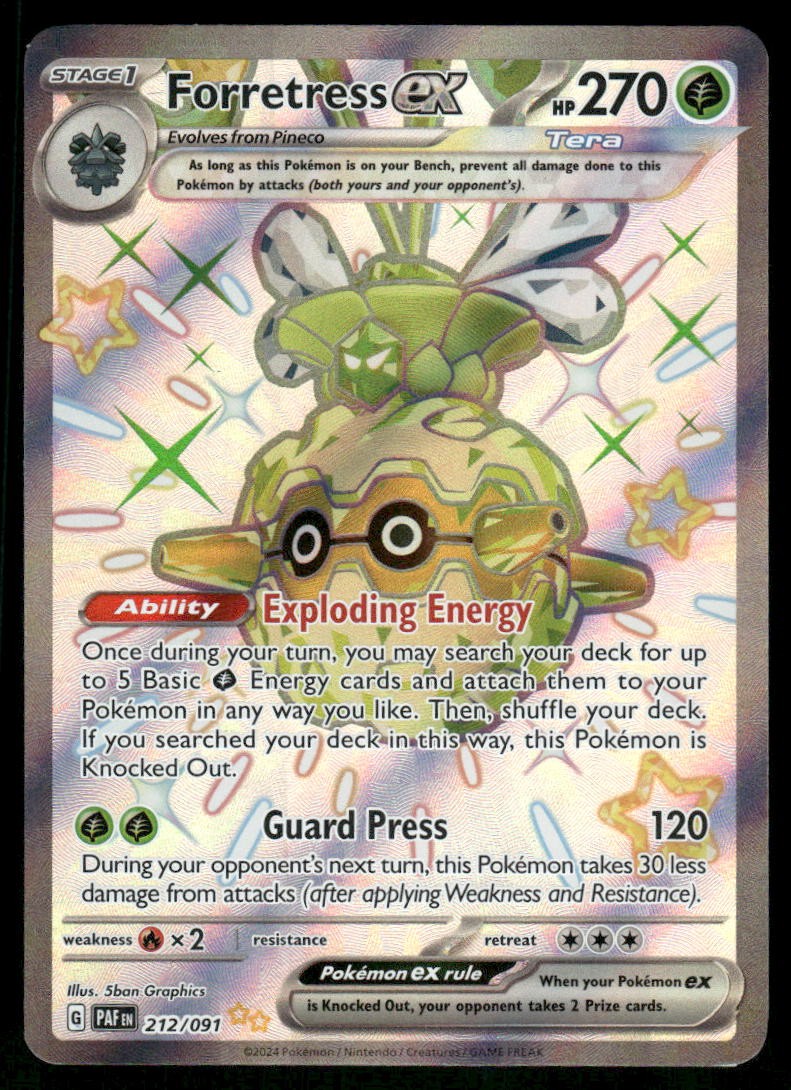 Forretress ex - 230/193 Ultra Rare Holo NM Pokemon SV02: Paldea Evolved
