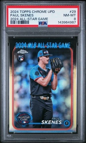 2024 Topps Chrome Update All-Star Game Paul Skenes Rookie #ASGC-29 PSA 8 (RC)