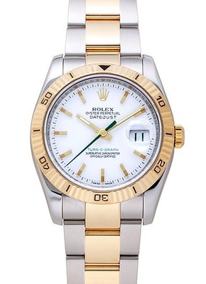 Rolex Datejust Turn-O-Graph 116263 Yellow Gold / Stainless Steel 36mm #KMW311