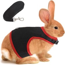 Adjustable Rabbit Harness for Rabbits Guinea Pigs Small Animals with Lead Harne