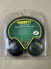 Garrett ClearSound Easy Stow Over Ear Headphones Black 1/4" Jack Metal Detecting