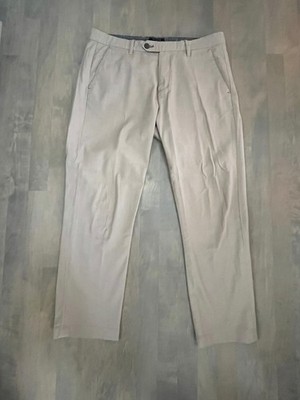 Ted Baker London Men s Gray Dress Pants 32R Slim Fit Stretch Trousers Work