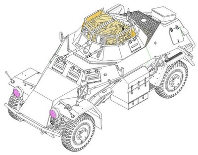 HobbyBoss 83815 1/35 Sd.Kfz. 222, leichter Panzerspähwagen