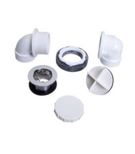 AB&A 62076 Waste and Overflow Rough-In Half Kit PVC ABA2218RIPZHF